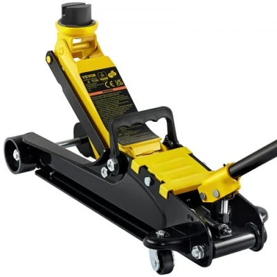 Image of VEVOR Floor Jack, 2.5 Ton Low Profile Heavy duty Steel Racing Jack With Single Piston Lift Pump, Lifting Range 85 mm 380