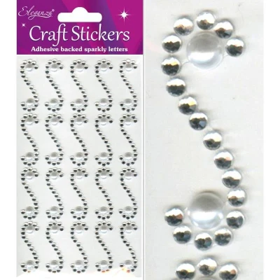 Image of Oaktree Crafts Eleganza Scroll Strips, Diamond/Pearl
