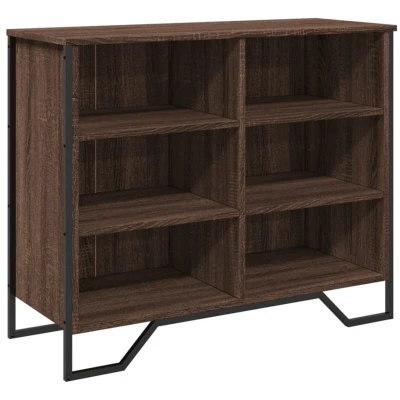 Image of vidaXL Sideboard Brown Oak 91x35.5x74.5 cm Engineered Wood