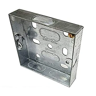Image of Single 1 Gang 16mm Metal Pattress Electrical Wall Back Box Socket Switch