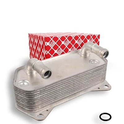 Image of 02E409061B, 02E409061BS, 02E409061BS1, 2E409061BS Oil Cooler FEBI BILSTEIN 108950 with gaskets/seals VOLKSWAGEN: Tiguan I, GOLF 6, Caddy 3