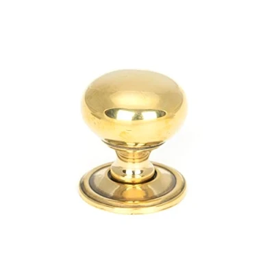 Image of From the Anvil Aged Brass Mushroom Cabinet Knob 32mm