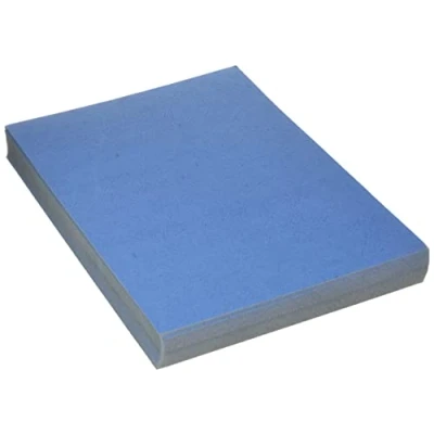Image of Fellowes Value A4 Leatherboard Covers Blue (Pack of 100) 6501101