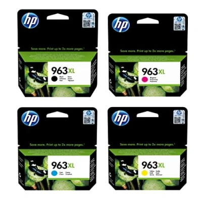 Image of HP 3YP35AE 963XL High Yield Original Ink Cartridge, Black/Cyan/Magenta/Yellow, Multipack