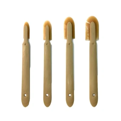 Image of Silicone Caulk Spreader Spatula Set Rubber Caulking Tool Kit Extended Length Sealant Smoothing Tools Grout
