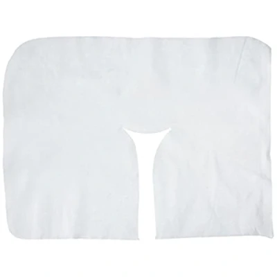 Image of Master Massage Disposable Face Pillow Covers for Tables (100 Pack), White