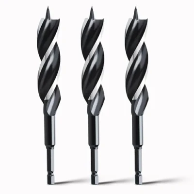Image of hsawbit Wood Drill Bits, 3pcs x 20mm 155mm Auger Bit Extra Long Bits Plastic, Drywall Woodworking Hole