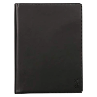 Image of RHODIA 216001C Rhodiarama N16 Clipboard and Document Holder Booklet Black for Notepads or A5 Format Notebooks (14.8 x 21 cm) Premium Italian Faux Leather Collection