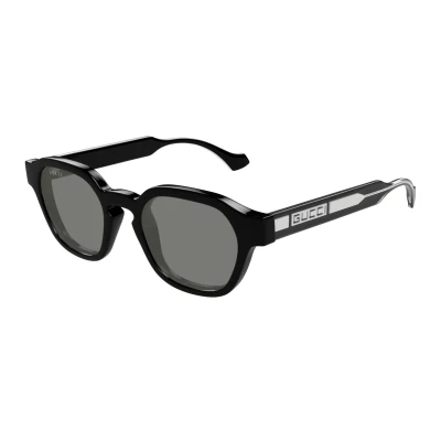 Image of Sunglasses Gucci Gg1730s col. 001 Uomo Rotonda Nero
