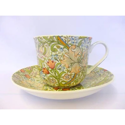 Image of Gift Boxed William Morris Golden Lillly Jumbo Cup and Saucer