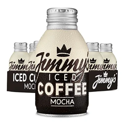Image of Jimmy’s Iced Coffee Mocha BottleCan 12 x 275ml Multipack (Crate of 12) Cold Chocolate Milk &amp; Tins Bulk Pack