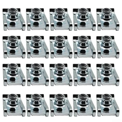 Image of Chimney U Nuts Metal Spire Clips Lug Speed Fasteners Captive Fixings Panel M5 M6 M8(M8)