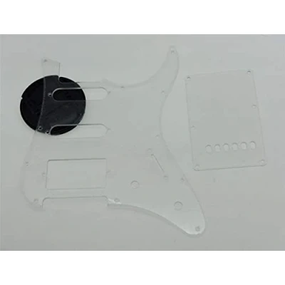 Image of Dopro Clear Guitar HSS Pickguard and Tremolo Trem Cover Back Plate fits Yamaha PACIFICA Transparent