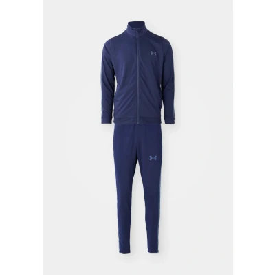 Image of Under Armour Rival KNIT Tracksuit, Men&#039;s, Size: Medium, Midnight navy/downpour gray