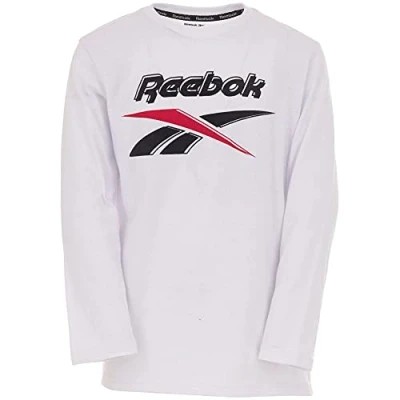 Image of Reebok Big Intl L/S Children&#039;s Long Sleeved t Shirt, Boys, J89065RBI, White, 14 Years