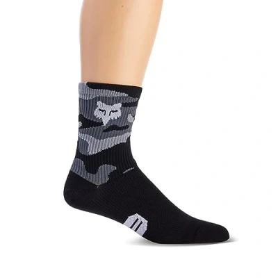 Image of Fox Racing 6&quot; Ranger Sock, Windbreaker, Men&#039;s, BLACK, XS S