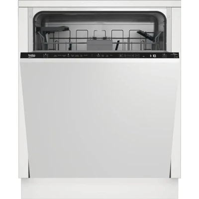 Image of Beko HygieneShield™ BDIN38440 Fully Integrated Standard Dishwasher Black Control Panel with Fixed Door Fixing Kit C Rated