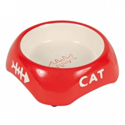 Image of Trixie Ceramic Bowl for Cats 0.2 Litre, Assorted colors