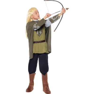 Image of Funidelia Legolas Costumes the Lord of Rings for boy Hobbit Costume kids, accessory fancy dress &amp; props Halloween, carnival parties Size 3 4 years Grey/Silver