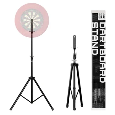 Image of TARGET Darts Portable Dartboard Stand Mobile Tripod Dart Board Stands, Free Standing System with Mount, Indoors &amp; Outdoors, Foldable Travel for Steel Soft Tip Dartboards