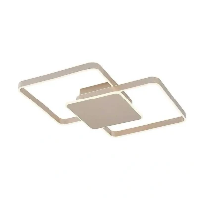 Image of Lucande Kadira LED ceiling lamp 70 cm, nickel
