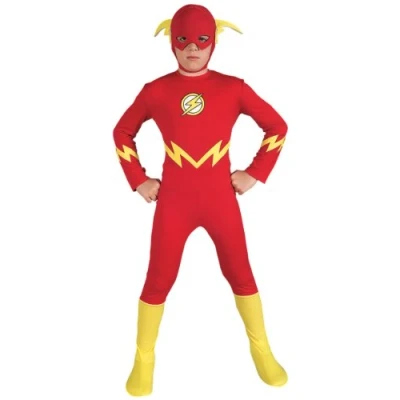 Image of Rubies Fancy dress costume Co. Inc Boys The Flash Medium, Age 5 7 years, Height 127 137 cm