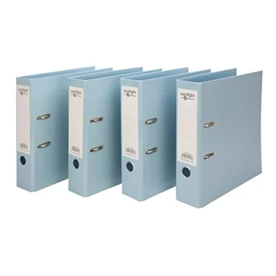 Image of Eastlight A4 Pastel Premium Lever Arch File Blue, Pack of 4