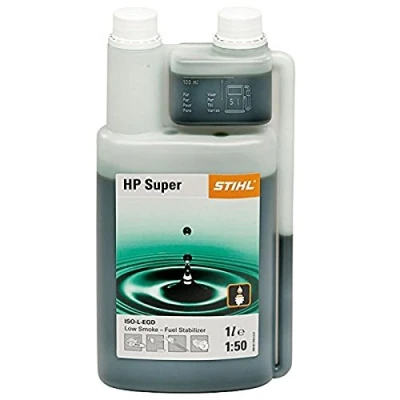 Image of Stihl HP Super 2 Stroke Oil 1 Ltr Metered Measured Bottle Part No.0781 319 8054
