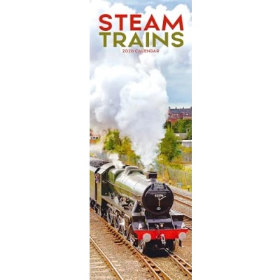 Image of Steam Trains Slim Calendar 2026