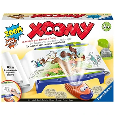 Image of Ravensburger 18142 Xoomy Maxi A4 Learn Paint for Children from 6 Years, Over 300 Designs and 3 m Paper Roll Infinite Drawing Fun Amazon Exclusive