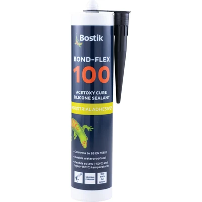 Image of Bostik 100HMA Bond flex Black Silicon Sealant 290ml