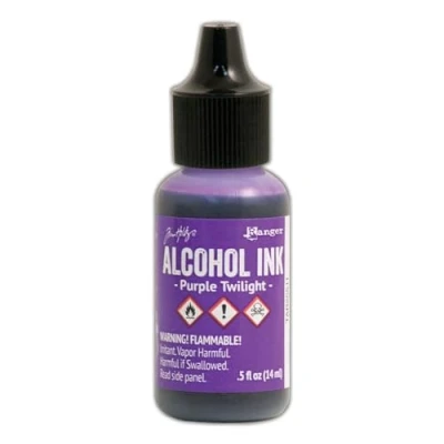 Image of Ranger Alcohol Inks and Accessories Adirondack Twilight Ink Bright, Purple Twilight, 0.5oz
