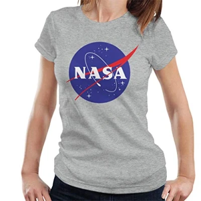 Image of Nasa The Classic Insignia Women&#039;s T Shirt Heather Grey
