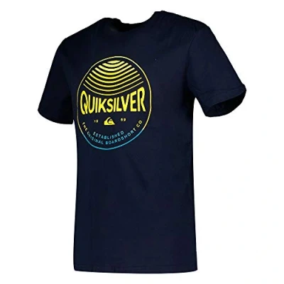 Image of QUIKSILVER Colors in Stereo T Shirt for Men, Navy Blazer, l