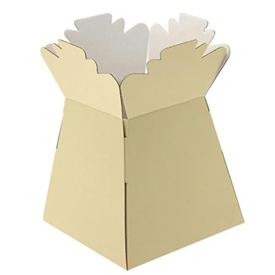 Image of APAC 5 x Ivory Living Vase Flower Box Bouquet Transporter, Sweet Tree