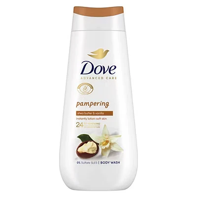 Image of Dove Advanced Care Body Wash Pampering Shea Butter &amp; Vanilla 225ml