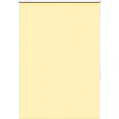 Image of vidaXL Roller Blind Blackout Yellow 90x150 cm Fabric Width 85.7 Polyester