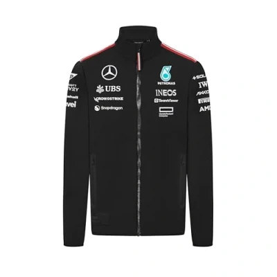 Image of Mercedes AMG Petronas F1 Men&#039;s 2024 Team Softshell Jacket Black Size: XXL