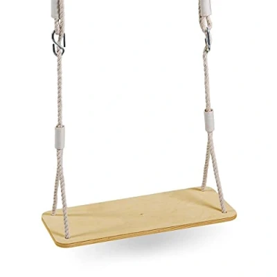 Image of MAMOI® Wood Swing Seat Wooden Tree Swings for Kids Outdoor Baby Garden up to 100kg! Made in EU 100% ECO