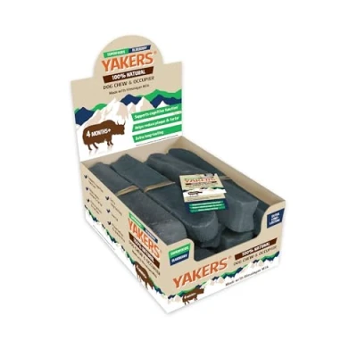 Image of YAKERS Natural Chews for Dogs, Blueberry, XL (Pack of 10) Dog Treats &amp; Occupier Dry Himalayan Chew Bar, Durable and Healthy