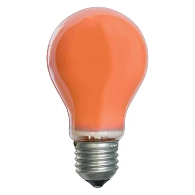 Image of Crompton Colourglazed GLS 25W Amber ES E27