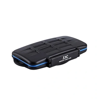 Image of JJC SD Card Holder Water Resistant Memory Case Storage for 12 +18 Micro + 6 CF Compact Flash Cards (36 Slots)