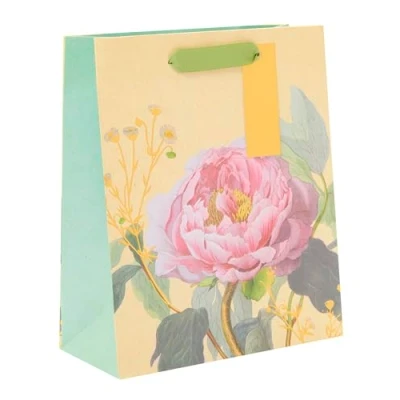 Image of UK Greetings RHS Medium Gift Bag For Her/Friend Birthdays, Valentine&#039;s Day &amp; Other Events Stunning Floral Design