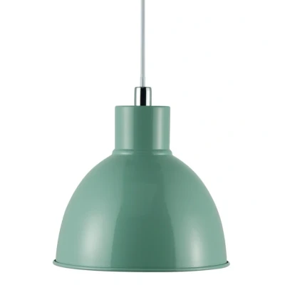 Image of Nordlux Pop hanging light with metal lampshade green