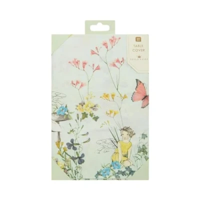 Image of Talking Tables Paper Fairy Table Cover Home Recyclable, Rectangular Tablecloth, Disposable Tableware For Kid&#039;s Butterfly Party, Woodland Fairies, Birthday Decorations, Afternoon Tea, Mother&#039;s Day
