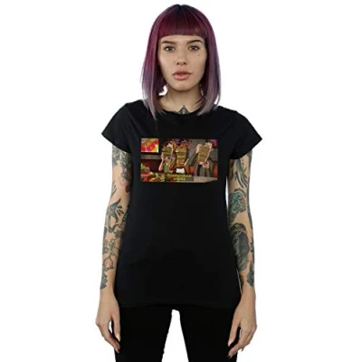 Image of Absolute Cult Scoobynatural Women&#039;s Supernatural Snacks T Shirt Black Large