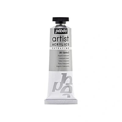 Image of Pebeo 37 ml Artist Acrylics, Iridescent Silver