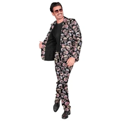 Image of Widmann 33403 costume pumpkin suit, Multicoloured, L