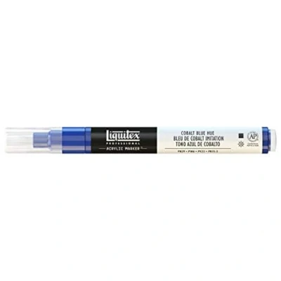 Image of Liquitex 4620381 2 4 mm Fine Nib Paint Marker Cobalt Blue Hue