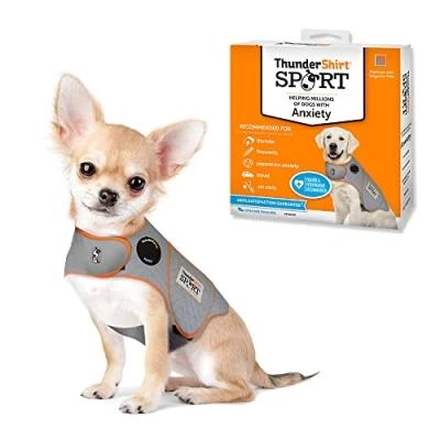 Image of Thundershirt dogs Dog Anxiety Jacket, Platinum, XXS UK